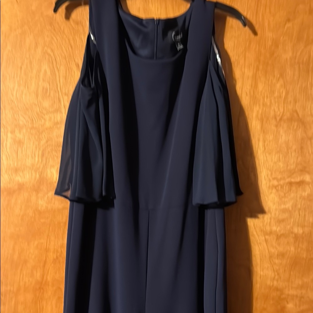 Elegant Navy Blue Women's pant suit navy blue pant suit